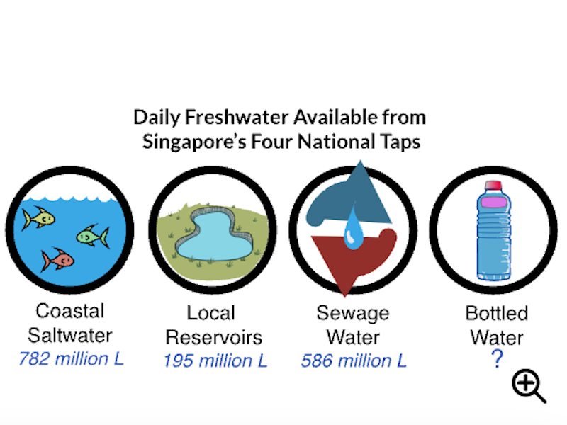 Screenshot of Singapore's Four National Taps task